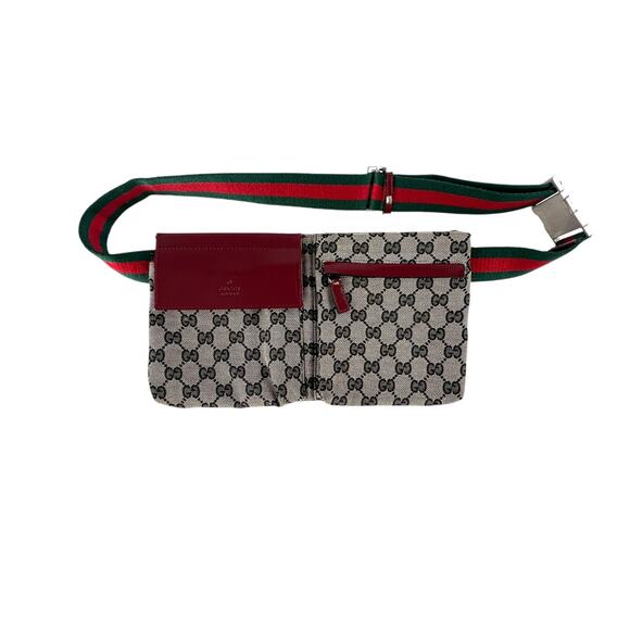Gucci Monogram Canvas Sherry Line Belt Bag - Picture 1 of 8